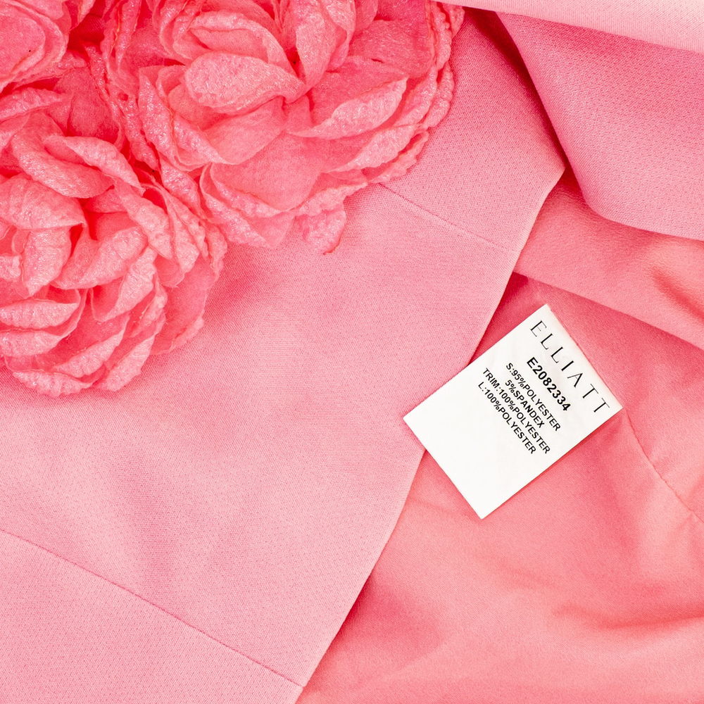NWT Elliatt Trompe 3D Flower Detail Mini Dress Pink $200 - Size M - Picture 13 of 13